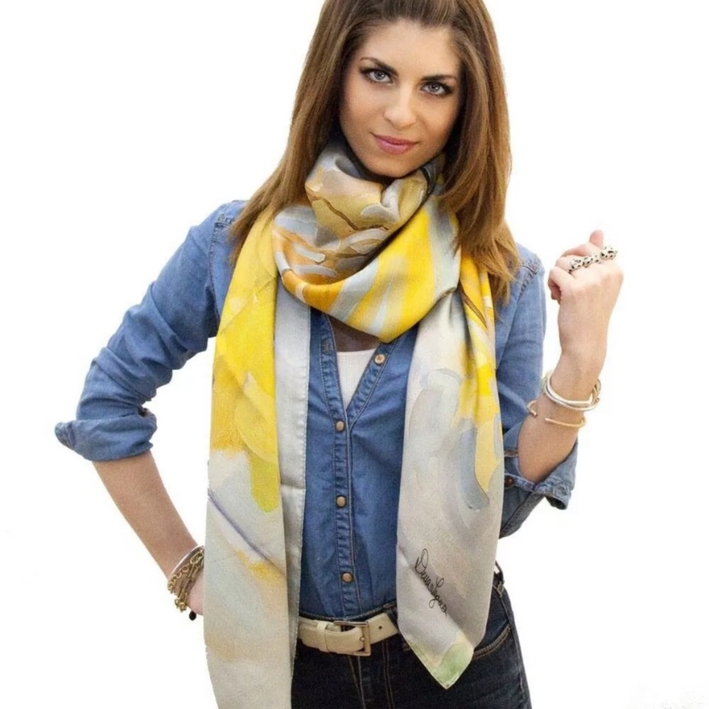 LUXURY silk scarfs designed by Dena Lyons.